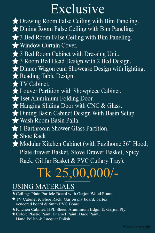 Interior Design Cost in Bangladesh