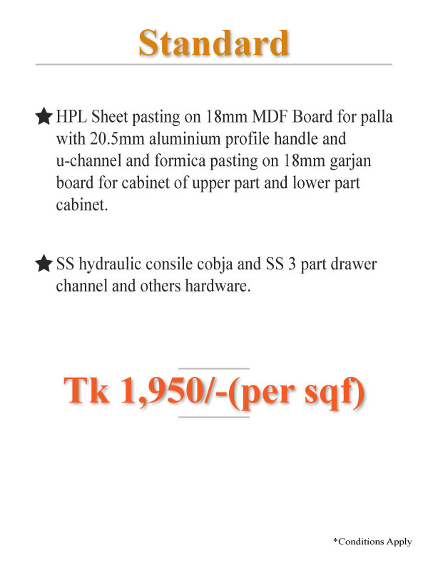 Modular Kitchen price in Bangladesh